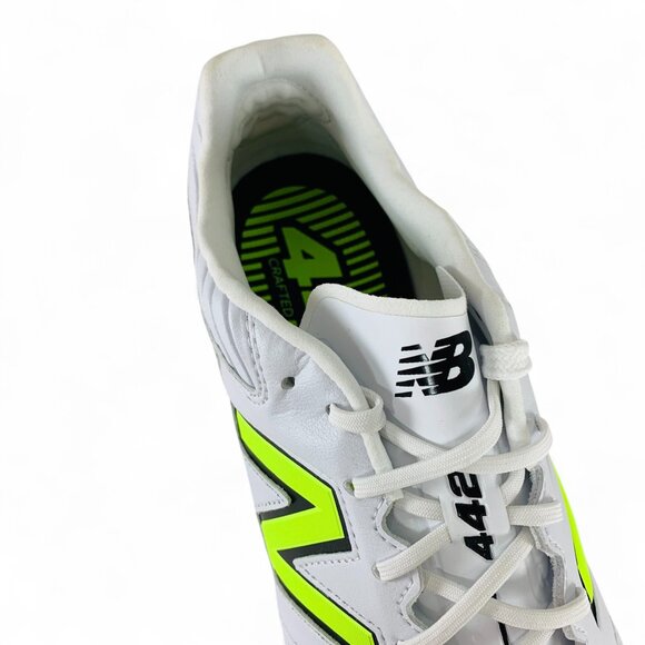 New Balance 442 Pro FG v2 Firm Ground White Men\'s Wide 2E Soccer Cleats MS41FMB2 main image 10